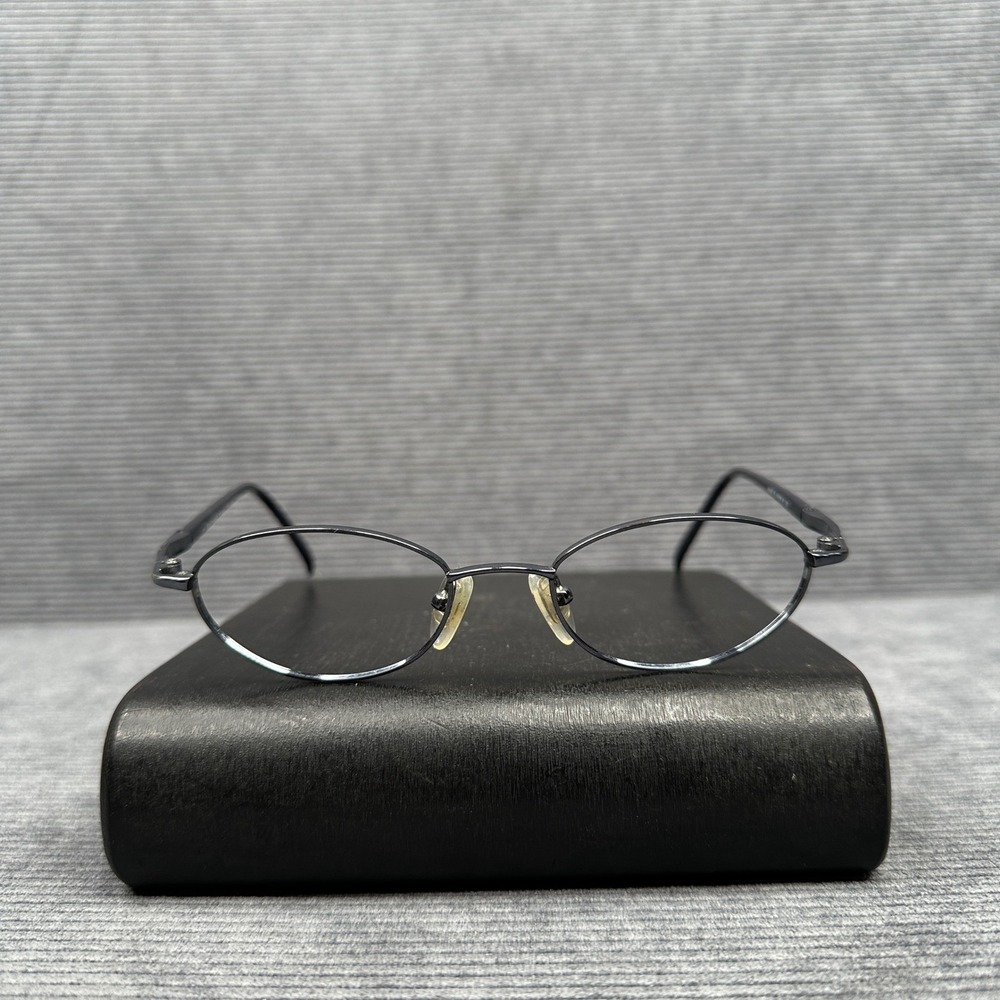 Donna Karan 8226 Navy Blue Oval Y2K Eyeglasses Frames Made in Japan 135 Vintage
